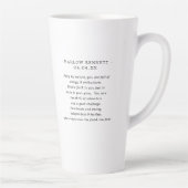 Aquarell-Widder-Astrologie-Sternzeichen | Monogram Milchtasse (Rechts)