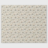 Aquarell Wikinger-Schiff Geschenkpapier (Flach)