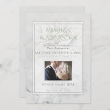 Aquarell Wild Dahlia Verlobung Foto Rahmen