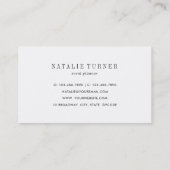 Aquarell Wild florale Green Foliage Business Card Visitenkarte (Rückseite)