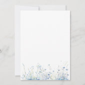 Aquarell Wildblume Baby in Bloom Baby Dusche I Einladung (Rückseite)