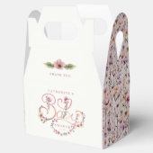 Aquarell Wildblume Babydusche Gefallen Box - Staub Geschenkschachtel (Geöffnet)