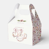 Aquarell Wildblume Babydusche Gefallen Box - Staub Geschenkschachtel (Vorderseite)