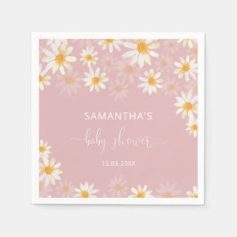 Aquarell Wildblume Babydusche Serviette