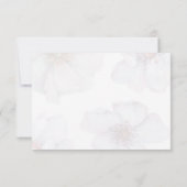 Aquarell Wildblume Blüte danke Karte (Rückseite)