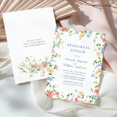 Aquarell Wildblume Boho Probe Abendessen Einladung