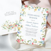 Aquarell Wildblume Boho Probe Abendessen Einladung