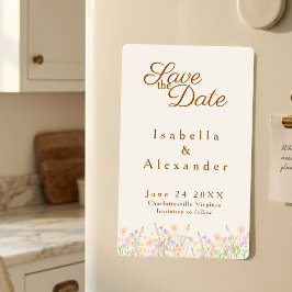 Aquarell Wildblume botanische Pastell-Unterströmun Magneteinladung