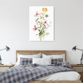 Aquarell-Wildblume Bouquet #1 Leinwanddruck (Insitu (Schlafzimmer))