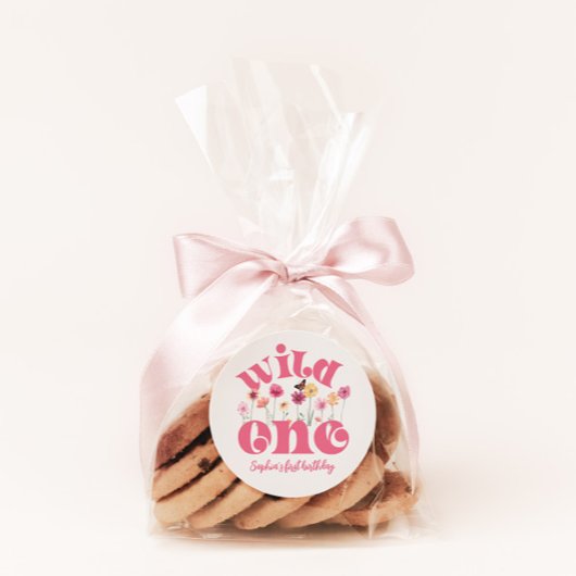 Aquarell-Wildblume Danke, Aufkleber