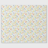 Aquarell-Wildblume Geschenkpapier (Flach)