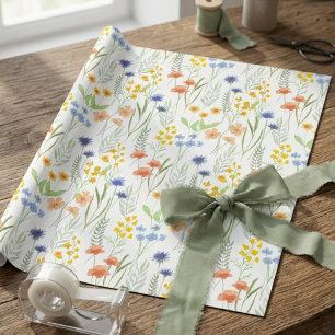 Aquarell-Wildblume  Geschenkpapier