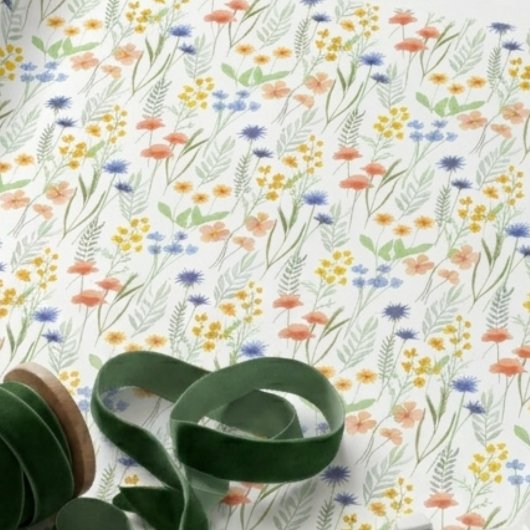 Aquarell-Wildblume Geschenkpapier