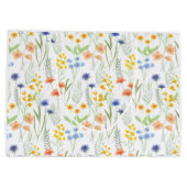 Aquarell-Wildblume Große Geschenktüte (Rückseite)