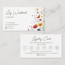 Aquarell-Wildblume Grüne Moderne Elegante Schrift