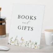 Aquarell Wildblume Kinderdusche Bücher & Geschenke Sockelschild (In Situ)