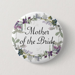 Aquarell Wildblume Lavendel Mutter der Braut Button