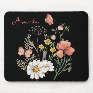 Aquarell-Wildblume  Mousepad