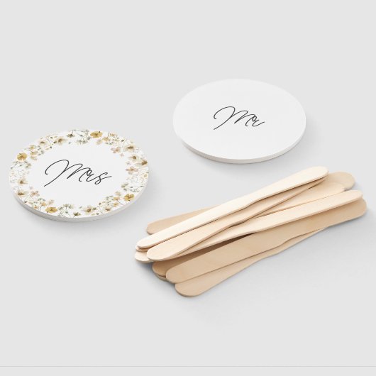 Aquarell Wildblume Mr. or Mrs Game Fächer (Non-assembled)