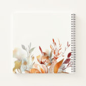 Aquarell Wildblumen Babydusche Massage Buch (Rückseite)