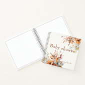 Aquarell Wildblumen Babydusche Massage Buch (Innenseite)