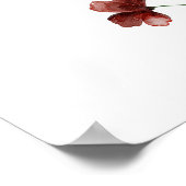 Aquarell-Wildblumen Begrüßungspapier Poster (Ecke)