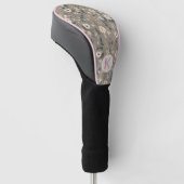 Aquarell-Wildblumen-Blumen-Boho-Muster-Monogramm Golf Headcover (angewinkelt)
