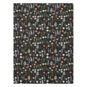 Aquarell-Wildblumen-Blumen-Botanik-Muster Tischdecke (Vorderseite)