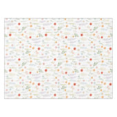 Aquarell-Wildblumen-Blumen-Botanik-Muster Tischdecke (Vorderseite (Horizontal))
