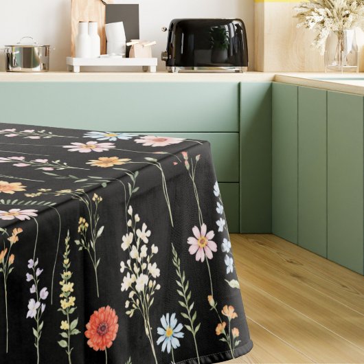 Aquarell-Wildblumen-Blumen-Botanik-Muster Tischdecke