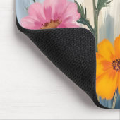 Aquarell-Wildblumen | Blumenfeld-Malerei Mousepad (Ecke)