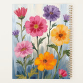 Aquarell-Wildblumen | Blumenfeld-Malerei Planer (Rückseite)