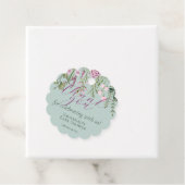 Aquarell Wildblumen Blumengrün Vielen Dank Geschenkanhänger (Beispiel)