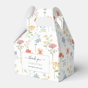 Aquarell-Wildblumen-Blumenmuster Geschenkschachtel