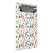 Aquarell-Wildblumen-Blumenmuster Mini Klemmbrett (Schrägansicht)