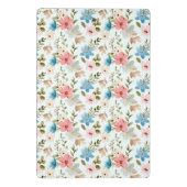 Aquarell-Wildblumen-Blumenmuster Mini Klemmbrett (Rückseite)