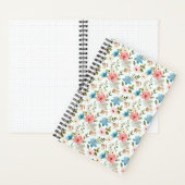 Aquarell-Wildblumen-Blumenmuster Notizblock (Innen)