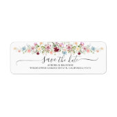 Aquarell-Wildblumen-Boho-Gartenhochzeit  (Vorne)