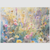 Aquarell-Wildblumen-Decoupage Seidenpapier (Vorderseite)