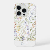 Aquarell-Wildblumen  iPhone Hülle (Rückseite)