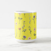 Aquarell-Wildblumen Kaffeetasse (Mittel)