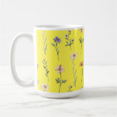 Aquarell-Wildblumen Kaffeetasse (Links)