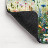 Aquarell-Wildblumen-Landschaftsszene Mousepad (Ecke)