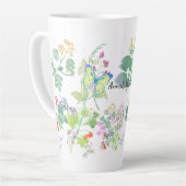 Aquarell-Wildblumen Milchtasse (Linke Ecke)