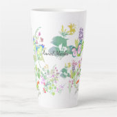 Aquarell-Wildblumen Milchtasse (Vorderseite)