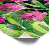 Aquarell Wildblumen Poster (Ecke)