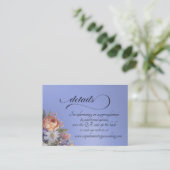 Aquarell-Wildblumen, QR-Code - Blau Begleitkarte (Stehend Vorderseite)