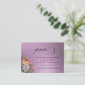 Aquarell-Wildblumen, QR-Code - Lavendel Begleitkarte (Stehend Vorderseite)