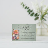 Aquarell-Wildblumen, QR-Code - Salbei Begleitkarte (Stehend Vorderseite)