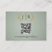Aquarell-Wildblumen, QR-Code - Salbei Begleitkarte (Rückseite)